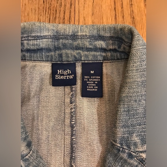 Blazer Crop Denim Jacket - Picture 9 of 10